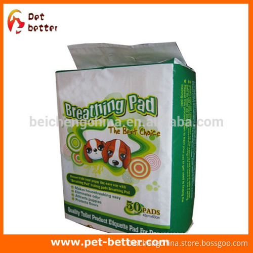45*60 simple economic type urine pad for pet pet diaper factory water leakage